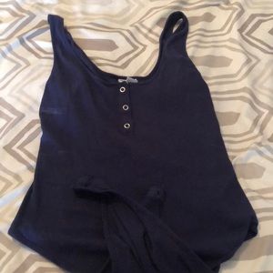 Blue Body Suit with buttons